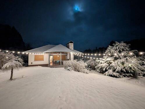 Hausansicht Garten Winter - 