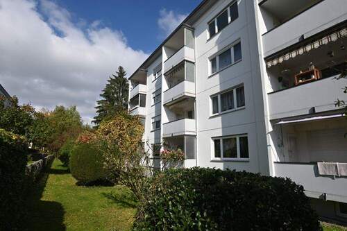 Balkonansicht - 3-Zimmer-Wohnung Weststadt mit Balkon und Stellplatz