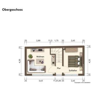 Obergeschoss Hinterhaus - 