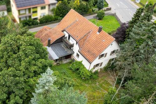 Luftaufnahme - Wohnbaugrundstück für Bauträger in zentraler Lage