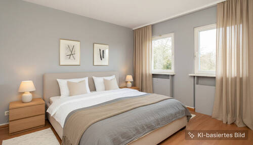 Schlafzimmer visualisiert - 