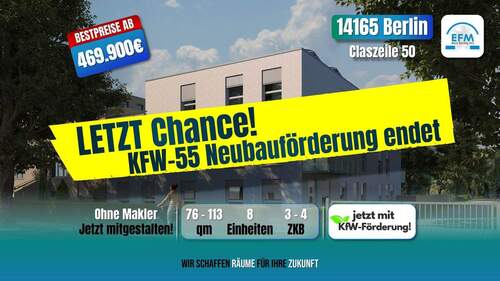 Übersicht_KfW - ++BESTPREIS++ NEUBAU 3 ZKB MIET-ENERGIESPAREND altersgerecht in begehrter Lage Berlin-Zehlendorf