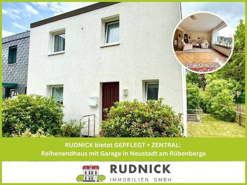 RUDNICK bietet GEPFLEGT + ZENTRAL - RUDNICK bietet GEPFLEGT + ZENTRAL: Reihenendhaus mit Garage in Neustadt am Rübenberge