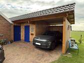 neues Carport mit Abstellraum - 