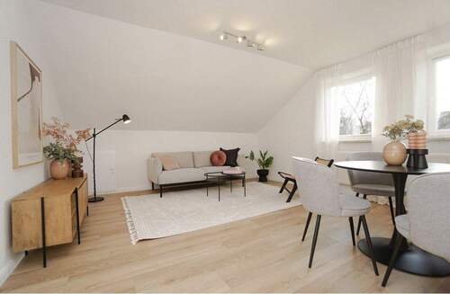 Wohnzimmer - Etagenwohnung mit 69,90 m&sup2; in Häfen - Bremerhaven zum Kaufen