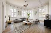 Wohnzimmer (Beispiel) - 5 Zimmer Etagenwohnung in Frankfurt am Main