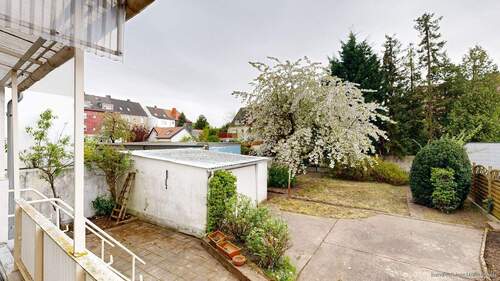Blick in den Garten - 3 Zimmer Einfamilienhaus zum Kaufen in Hamm