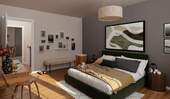 Helles und komfortables Schlafzimmer - 