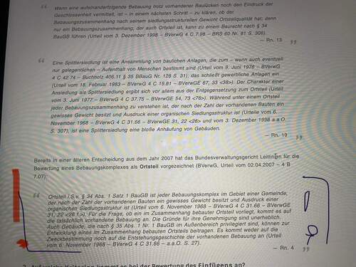 Urteile Innenbreich - 