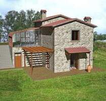 Seggiano ! Bebaubares Grundstück in Panoramalage mit Olivenhain und Weinberg I Immobilie Toskana