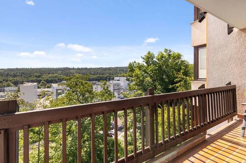 Blick vom großen Balkon - 