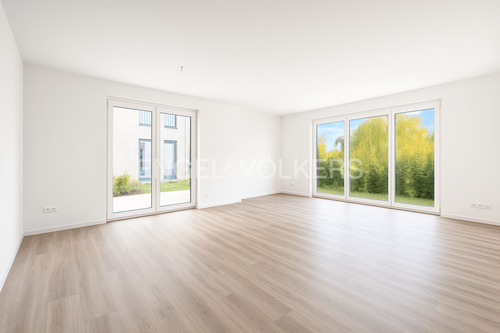 Wohn/Essbereich (Ki-generierte Visualisierung) - Jede Menge Platz & Freiheit: Große 3-Zimmer-Wohnung mit West-Terrasse