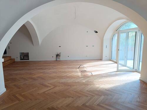 Kochbereich mit Zugang zum Balkon - 