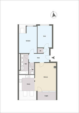 WE 19 - Etagenwohnung mit 76,40 m&sup2; in Mainaschaff zum Kaufen