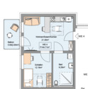 Grundriss WE4.png - Etagenwohnung mit 44,70 m² in Eppenbrunn zur Miete