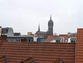 Blick aus dem Fenster auf die Schloßkirche - 9 Zimmer Mehrfamilienhaus, Wohnhaus in Lutherstadt Wittenberg