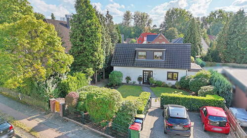Drohnenansicht - Einfamilienhaus mit 86,00 m² in Hamburg zum Kaufen
