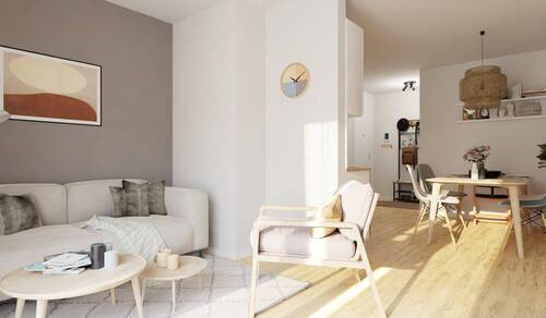 Im geräumigen Wohnzimmer kommt Ihre Familie zusammen - 