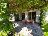 Wein-Pergola vorm Haus - 