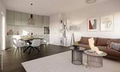 Innenvisualisierung Wohnzimmer 5 Zimmer - Attraktive 3-Zimmerwohnung mit großem Balkon auf ca. 78m²