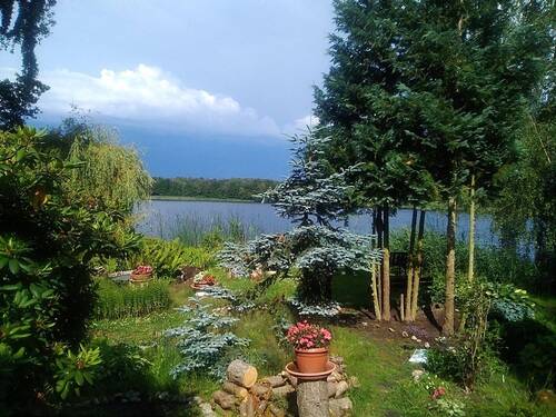 Garten (Blick zum See) - 4 Zimmer Einfamilienhaus zum Kaufen in Bestensee