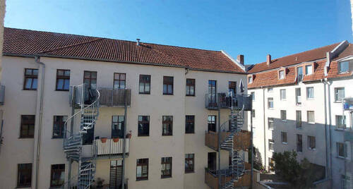 Ansicht Gebäude - Zweiraumwohnung im Leipziger Osten