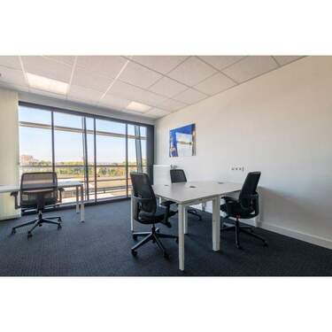 Büroraum - Panoramablick über Bahnhof - Modernes Arbeiten im Zentrum von Augsburg - All-in-Miete