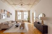 Wohnzimmer - Großzügiger Stuckaltbau zwischen KaDeWe und Viktoria-Luise-Platz