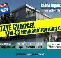 ++DAUERNIEDRIGPREIS MIT KFW55-Förderung++ NEUBAU 2 ZKB MIET-ENERGIESPAREND mit 5% AfA - Ingolstadt