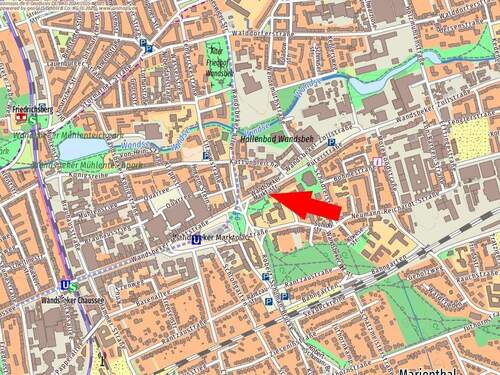 Lageplan - 3 Zimmer Etagenwohnung zur Miete in Hamburg