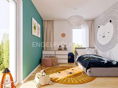 Kinderzimmer (Visualisiert) - Etagenwohnung mit 73,60 m&sup2; in Hamburg zur Miete