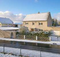 Kleines Landhaus mit Garage, Werkstatt und kleinem Garten - Grimma Pöhsig