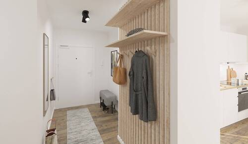 Der Eingangsbereich samt Garderobe - 