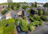 Luftansicht - 4 Zimmer Reihenmittelhaus in Meerbusch / Büderich