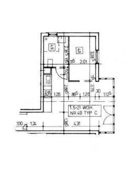 Wohnungtyp C mit 34,37 qm - 