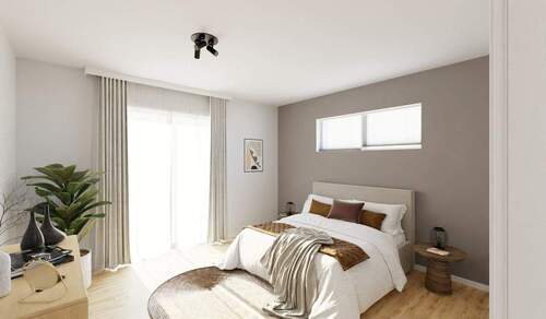 Helles und komfortables Schlafzimmer - 5 Zimmer Einfamilienhaus zum Kaufen in Machern