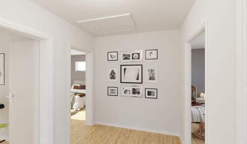 Heller und freundlicher Flur im Obergeschoss - 