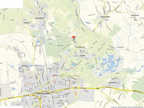 Kartenausschnitt - Grundstück in Ostrohe zum Kaufen