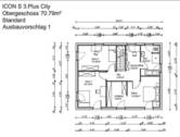 ICON S 3.plus City - Grundriss OG - 4 Zimmer Einfamilienhaus zum Kaufen in Igensdorf
