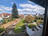 Blick aus dem Fenster Garten - 