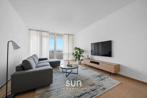 WOHNZIMMER (visualisiert) - 3 Zimmer Etagenwohnung zum Kaufen in Frankfurt am Main