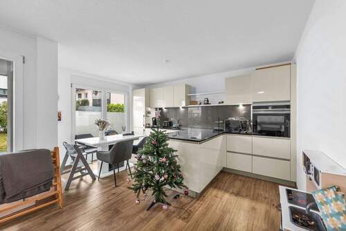 Küche mit Essplatz - Etagenwohnung mit 107,00 m&sup2; in Gottmadingen zum Kaufen