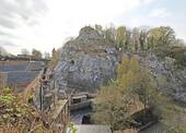 Blick vom Garten auf den Kalkberg - 