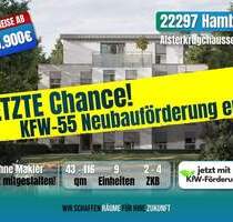 ++BESTPREIS++ NEUBAU 4 ZKB MIET-ENERGIESPAREND altersgerecht und Alsterblick - Hamburg Alsterdorf
