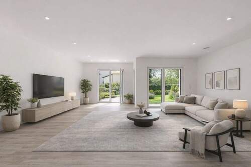 Visualisierung Wohnzimmer - 4 Zimmer Reihenendhaus zum Kaufen in Gauting
