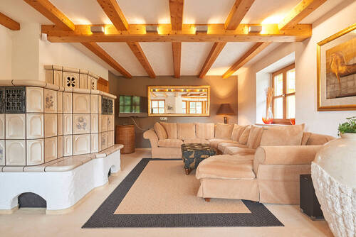 Wohnzimmer (EG) - 6 Zimmer Mehrfamilienhaus, Wohnhaus in Viechtach