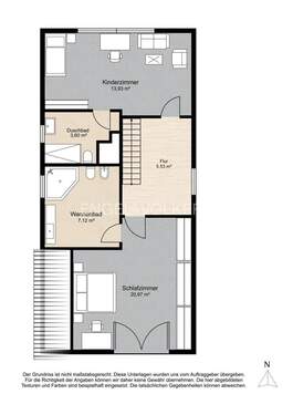 Obergeschoss leerstehendes Haus - 