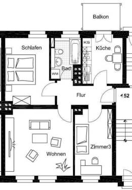 WE 52.jpg - 3 Zimmer Etagenwohnung in Dessau-Roßlau