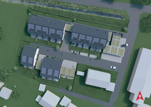 Draufansicht - 4 Zimmer Doppelhaushälfte zum Kaufen in Berg / Weiler