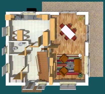 DUMAX SD 106 - EG-3D - 4 Zimmer Einfamilienhaus zum Kaufen in Wagenfeld